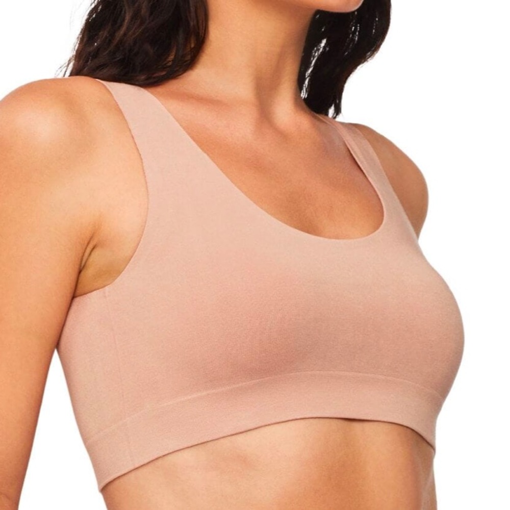 Nancy Ganz | Smoothing Essentials Lined Bralette in Mahogany - Sz Med